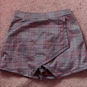 Plaid Skort
